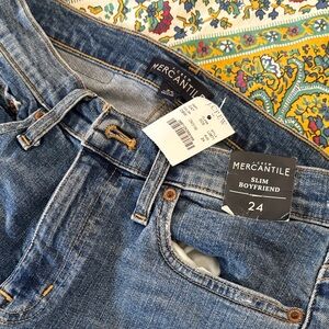 J. Crew Mercantile Slim Boyfriend Jeans - Blue Denim
